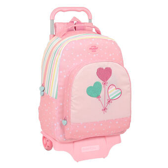 Schoolrugzak met Wielen BlackFit8 Globitos Roze 32 x 42 x 15 cm