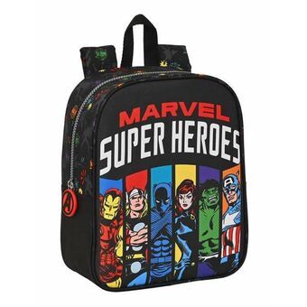 Kinderrugzak The Avengers Super heroes Zwart 22 x 27 x 10 cm