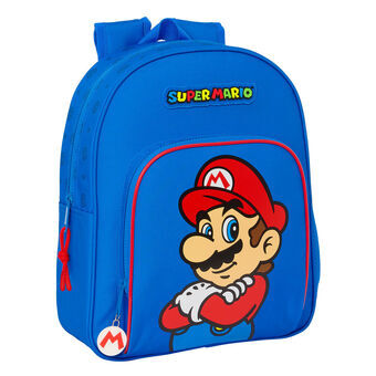 Schoolrugzak Super Mario Play Blauw Rood 28 x 34 x 10 cm