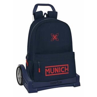 Schoolrugzak met Wielen Munich Flash Marineblauw 30 x 46 x 14 cm