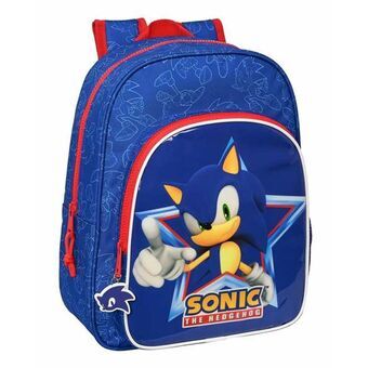 Schoolrugzak Sonic Let\'S Roll Marineblauw 26 x 34 x 11 cm