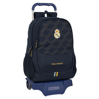 Schoolrugzak met Wielen Real Madrid C.F. 23/24 Marineblauw 32 x 44 x 16 cm