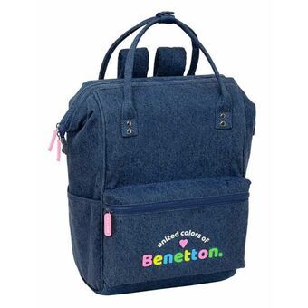 Schoolrugzak Benetton Denim 27 x 40 x 19 cm