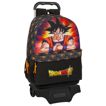 Schoolrugzak met Wielen Dragon Ball Zwart 30 x 46 x 14 cm