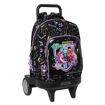 Schoolrugzak met Wielen Monster High 33 x 45 x 22 cm