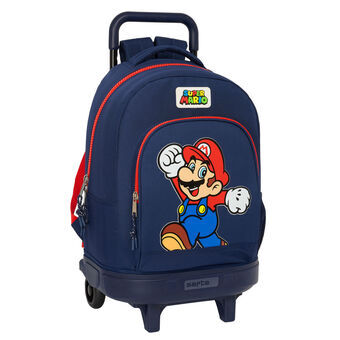 Schoolrugzak met Wielen Super Mario World 33 X 45 X 22 cm