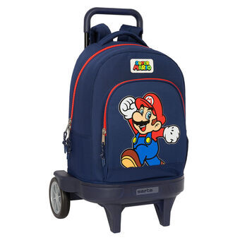 Schoolrugzak met Wielen Super Mario World 33 X 45 X 22 cm