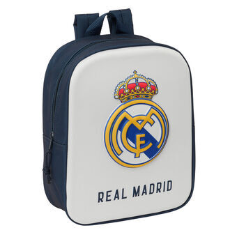 Kinderrugzak Real Madrid C.F. Wit Marineblauw 22 x 27 x 10 cm