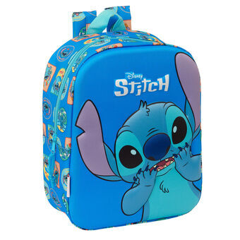 Schoolrugzak Lilo & Stitch Blauw 22 x 27 x 10 cm 3D