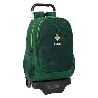 Schoolrugzak met Wielen Real Betis Balompié Groen 30 x 43 x 14 cm