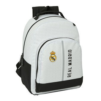 Schoolrugzak Real Madrid C.F. 24/25 Wit Grijs 32 x 42 x 15 cm