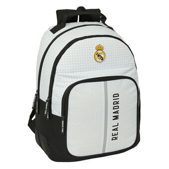 Schoolrugzak Real Madrid C.F. 24/25 Wit Grijs 32 x 42 x 15 cm