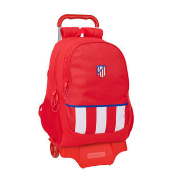 Schoolrugzak met Wielen Atlético Madrid Rood 32 x 44 x 16 cm