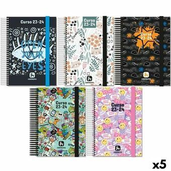 Agenda Centauro Soft Weekoverzicht School Multicolour A5 (5 Stuks)