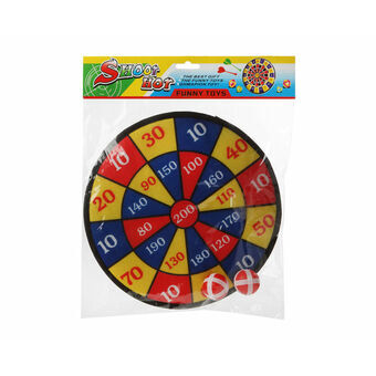 Klittenband Dartboard met Bal Shoot Hot 34 x 28 cm