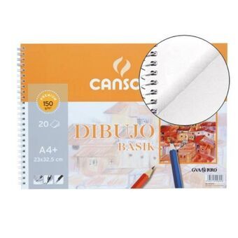 Tekenblok Canson C200400695 Wit A4 Papier