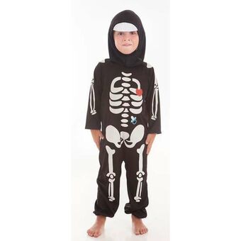 Kostuums voor Baby\'s Skeleton Heart Zwart (2 Onderdelen)