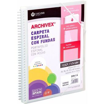 Organiser Map Carchivo Archivex-Star Transparant A4 Spiraal