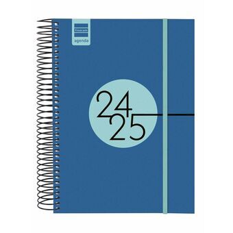 Agenda Finocam Kobaltblauw 15,5 x 21,2 cm 2024-2025