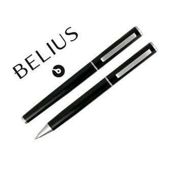 Pen Roller Belius BB187 Blauw 1 mm (2 Stuks)