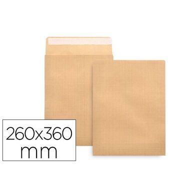 Enveloppen Liderpapel SL45 Bruin Papier 260 x 360 mm (100 Stuks)