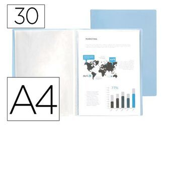 Map Liderpapel EC76 Blauw A4