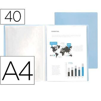 Map Liderpapel EC82 Blauw A4