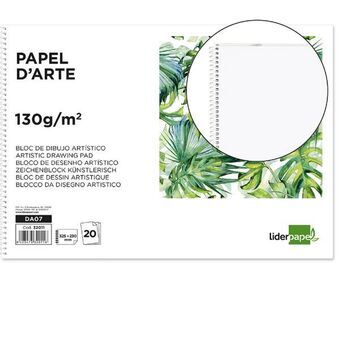 Tekenblok Liderpapel DA07 Wit 20 Lakens Papier