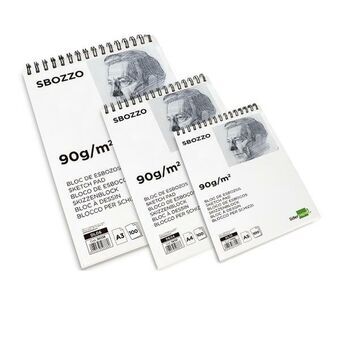 Tekenblok Liderpapel DL06 Wit 100 Lakens A3