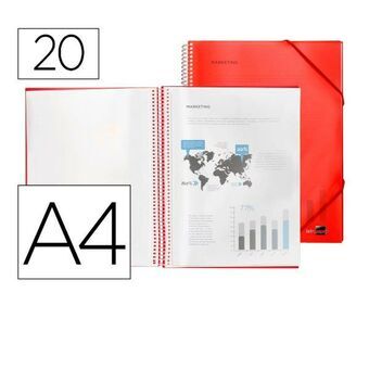 Documentenhouder Liderpapel EC06 A4 Rood