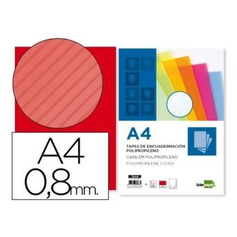 Set deksels Liderpapel TA08 Karton Rood (50 Stuks)