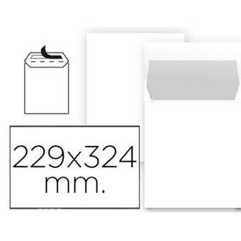 Enveloppen Liderpapel SB93 Wit Papier 229 x 324 mm (1 Stuks) (25 Stuks)