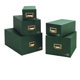 Vulbare opbergkest Liderpapel TV08 Groen Weefsel (1 Stuks)