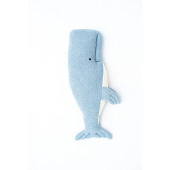 Knuffel Crochetts OCÉANO Licht Blauw Walvis 28 x 75 x 12 cm