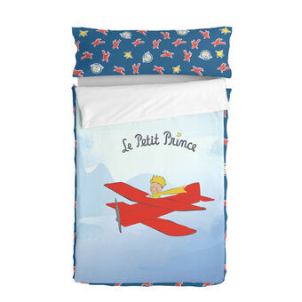 Dekbedovertrek zonder vulling HappyFriday Le Petit Prince Son avion Multicolour 105 x 200 cm