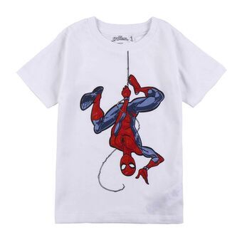 T-Shirt met Korte Mouwen voor kinderen Spider-Man Wit - 2 Jaar - 2 Jaar