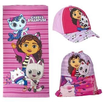 Kinder zomer set Gabby\'s Dollhouse Roze 3 Onderdelen