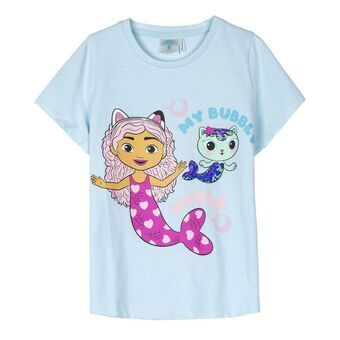 T-Shirt met Korte Mouwen voor kinderen Gabby\'s Dollhouse Turkoois - 3 Jaar - 3 Jaar