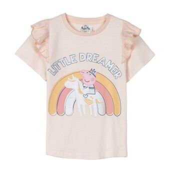 T-Shirt met Korte Mouwen voor kinderen Peppa Pig Licht Roze - 3 Jaar - 3 Jaar