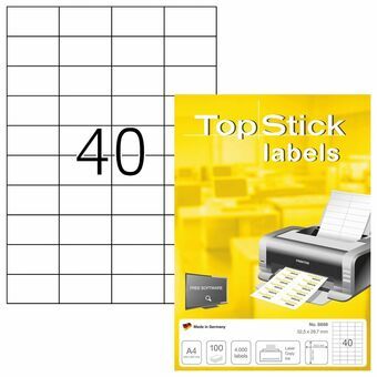 Klevende etiketten TopStick Wit (Refurbished A)