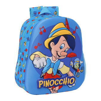 3D-Kinderrugzak Clásicos Disney Pinochio Blauw 27 x 33 x 10 cm