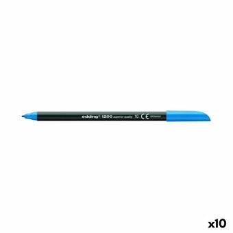 Markeerstift Edding 1200 Metallic Blauw (10 Stuks)