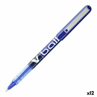 Pen Roller Pilot V Ball 0,7 mm Blauw Metaal/Plastic (12 Stuks)