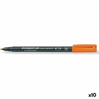 Permanente markeerstift Staedtler Lumocolor 317 M Oranje (10 Stuks)