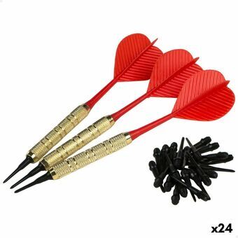 Darts Aktive 14 cm Metaal Plastic 24 Stuks