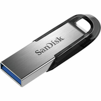 USB stick SanDisk ULTRA FLAIR Zwart Zwart/Zilverkleurig 64 GB