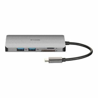 Hub USB C D-Link Zilverkleurig 100 W