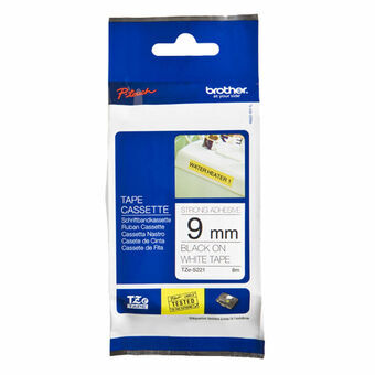 Originele inkt cartridge Brother TZES221 Wit Zwart