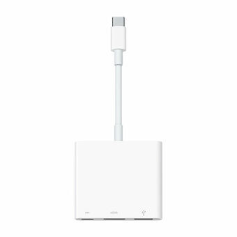 Hub USB-C 3 Poorten Apple MUF82ZM/A Wit