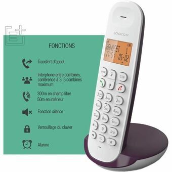 Huistelefoon Logicom DECT ILOA 150 SOLO Aubergine